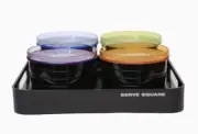 Jaypee Plus Plastic Serve Square Set Black