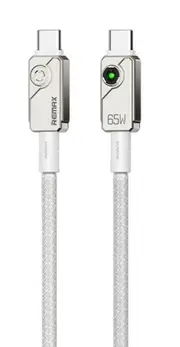 [Remax] Remax-Fast-Charging Zinc Alloy 1m Braided Type-C to to Type-C Cable