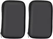 2Pcs Shockproof Electronics Accessories Cases Travel Carrying Bags for Cables Chargers and Hard Drives Compact Lightweight