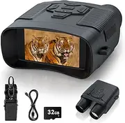 Profey Night Vision Goggles 4K Digital Infrared Night Vision Binoculars for Adults, Night and Day, 3'' Screen Rechargeable Hunting Night Vision with 7-Brightness Level