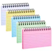 BOWINR 250 Sheets Index Cards with Ring, 3x5 Inches Spiral Bound Flashcards, ...