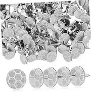 TEHAUX 100Pcs Reflective Trail Marking Tacks Metal Push Pins for Tree Stand Accessories and Deer Hunting Lightweight Portable Markers for Outdoor Adventures