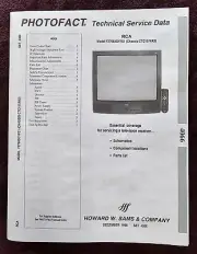 Sams Photofact 4066 Service Manual for RCA TV F27683GYFE1 (Chassis CTC197AK2)