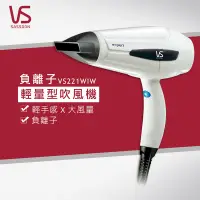 在飛比找神腦生活優惠-【SASSOON沙宣】閃漾輕巧大風量負離子吹風機VS221W