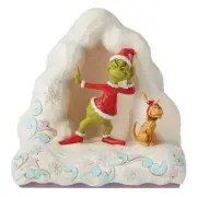 Jim Shore Dr. Seuss Grinch and Max on Snow Figurine #6010780