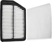 X AUTOHAUX Engine Air Filter + Cabin Air Filter for Kia Forte ForteKoup Forte5 2014-2018 Air Filter Combo Set for Engine Protection and Increase Performance 28113-3X000, 97133-2H000, C2H79-AP