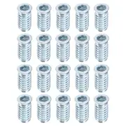 30Pcs Threaded Inserts, M8-1.25x25 Nut Threaded Insert for Wood Working Tools