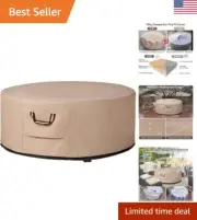 Heavy Duty Round Fire Pit Cover - Resilient 28-30-32 Inch - Ultimate Protection