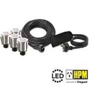 HPM DEKIA Step Deck Decklight LED Light Marine Grade Stainless Steel Kit 4 Pack