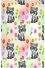 GAIREG Cute Cartoon Raccoons Sitting Large Tea Towels, 28x18 Inches Absorbent Decorative Dish Towels, Set of 4