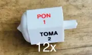 12x Plastic Pirinolas TomaTodo Mexican Traditional Toy 12 Pirinolas Tomatodos