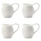 4x Maxwell & Williams White Basics Porcelain 110ml Jug Pitcher Water Container