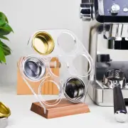 Portafilter Filtering Basket Stand Acrylic Filtering Basket Holder Rack for Cafe