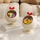 with Lid Fruit Tray Plastic Candy Storage Bowl New Food Container Living Room