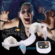 Halloween Scary Party Vampire Cosplay Fangs Retractable Teeth Dress Costume Gear