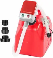Oil Fuel Transfer Pump 3.2GPM Battery Powered Extractor for Car Gas Diesel Kerosene Petrol Water Liquid with 3 Gas Can Adapters Hose Auto Stop Sensor