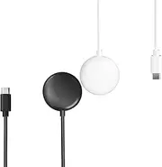 HXFRTYU 2-Pack Charging Cable for Google Pixel Watch 3, Type-C Magnetic Charging Cable, (Black+White)