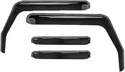 Window Visor Wind for Jeep Wrangler 2/4-door Jk 2007-2018 Side Window Deflector Exterior Weather Shield Shelters Wind Rain Shade Visor Guard(4Pcs)