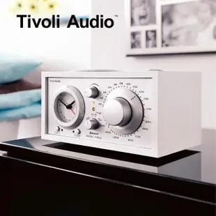 【Tivoli Audio】Model Three BT 藍牙鬧鐘收音機｜時尚白(鬧鐘 / AM / FM 收音機 /藍牙5.0)