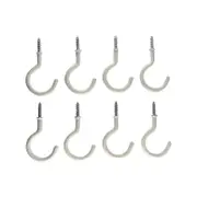 Everhang 28mm White PVC Cup Hook - 8 Pack
