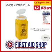 SHARPS BIN BD DISPOSABLE CONTAINER 1.4L | NEEDLE SYRINGE DISPOSAL
