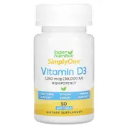 Super Nutrition, SimplyOne, Vitamin D3, 50,000 IU, 50 Softgels