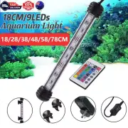 LED Aquarium Fish Tank Aquarium Light Waterproof Full Spectrum Aqua Lamp RGB