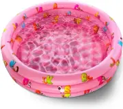 Inflatable 3 Ring Kiddie Pool for Kids 50" inch