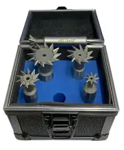 5PC 45° DOVETAIL CUTTER SET 13-32MM DIAMETER MILLING CUTTERS RDGTOOLS