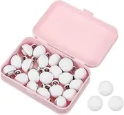 uxcell 20 Pcs Duvet Cover Pins to Hold Comforter Inside, Duvet Clips with Soft Fabric Material for Quilt Cushions Curtains, White (Mushroom)