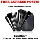 ELF 11 PIECE MAKEUP BRUSH SET COLLECTION & BRUSH CASE *FREE EXPRESS POST*