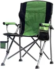 Camping Chairs Backrest Armchair Outdoors Beach Camping Portable Folding Chair Lounge Chair with Cup Holder and Side Pockets Portable Folding Chair (Color : A, Size : 58 * 58 * 95cm)