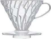 HARIO V60 Transparent Coffee Dripper Only, Clear