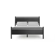 Suki Wooden Bed Frame Black Oak Queen - Queen