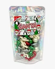 Retro Bath Pearls Santa Selection. 30 Festive Bath Pearls. Polar Bears, Penguins, Christmas Trees, Candy Canes and Snowballs. Secret Santa, Quirky Gift, Advent Calendar Filler. Stocking Fillers.