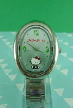 【震撼精品百貨】Hello Kitty 凱蒂貓 手錶-橢圓白 震撼日式精品百貨