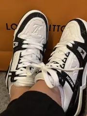 Smart Laces White LV Trainer 120cm Shoelaces