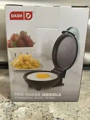 Mini Electric Pancakes Griddle Individual Maker Eggs Round Dash Cookies Cooking
