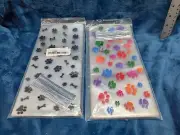 Blulu 100 Pieces Pet Paw Print Cone Cellophane Bags Heat Sealable Candy Bags Dog