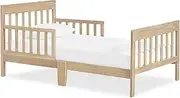 Dream On Me Finn Toddler Bed in Vintage White Oak, Greenguard Gold and JPMA Certified, Non-Toxic Finish, Made of Sustainable New Zealand Pinewood, Wooden Nursery Furniture