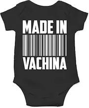 [Funnwear] Made in Vachina - Offensive Parody - Funny Cute Infant Creeper, One-Piece Baby Bodysuit