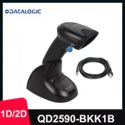 Datalogic QD2590-BKK1B Handheld 2D USB Barcode Scanner Imager with Cable & Base
