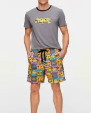 NEW PETER ALEXANDER NINJA TURTLES PJ TOP TEE + SHORTS SET RRP$129.90 MENS M