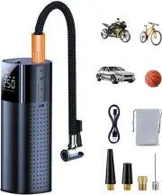 LZHZH 5000Mah Tire Inflator Portable Air Compressor,150 PSI Fast Inflation & ...