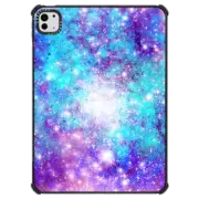 iPad Pro 11-inch (M4) iPad Impact Case Turquoise Lilac Galaxy Stars