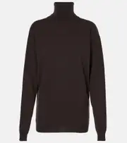 [Saint Laurent] Saint Laurent Cashmere turtle-neck sweater UK 14 grey