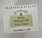 Crabtree & Evelyn Vintage Vtg Sweet Almond Oil Body Cream Butter 7 Oz 1990 VHTF!