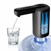 Electric Water Bottle Pump, Water Dispenser for 5 Gallon Bottle, Portable Drinking Water Pump, Universal 2-Motor Silent Jug Dispenser-Black