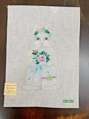 dede SPRING BUNNY/ BRIDE BUNNY hand painted canvas