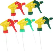 BESPORTBLE Spray Bottle Trigger Replacement Set 10 Pcs Universal Spray Nozzles for Watering Cans Drink Bottles Long Straw and Non-Slip Handle Random Color